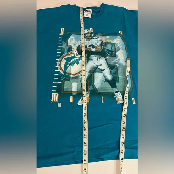 Vintage 1996 Dan Marino Miami Dolphins Single Stitch T Shirt Men’s 2XL USA - Picture 2 of 16